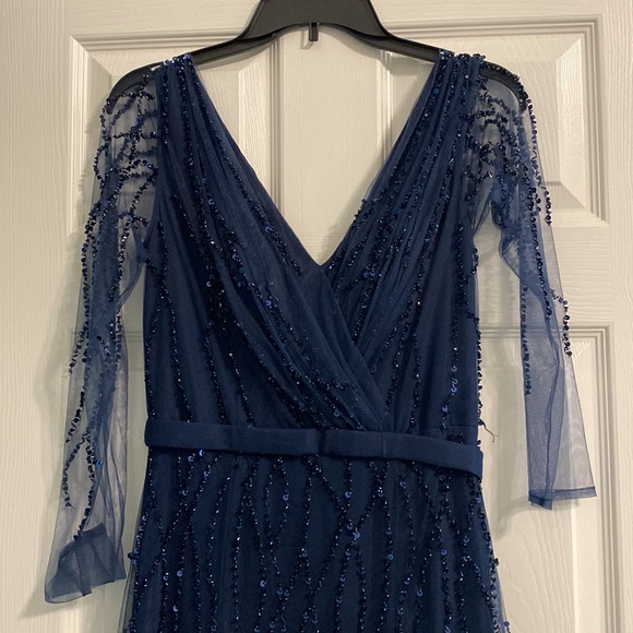 Beautiful Navy Blue Sequence Gown for a Black Tie Event - Picture 2 of 5